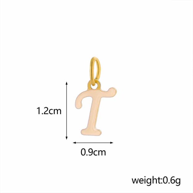 Adjustable pearl nipple decoration - custom colored letters