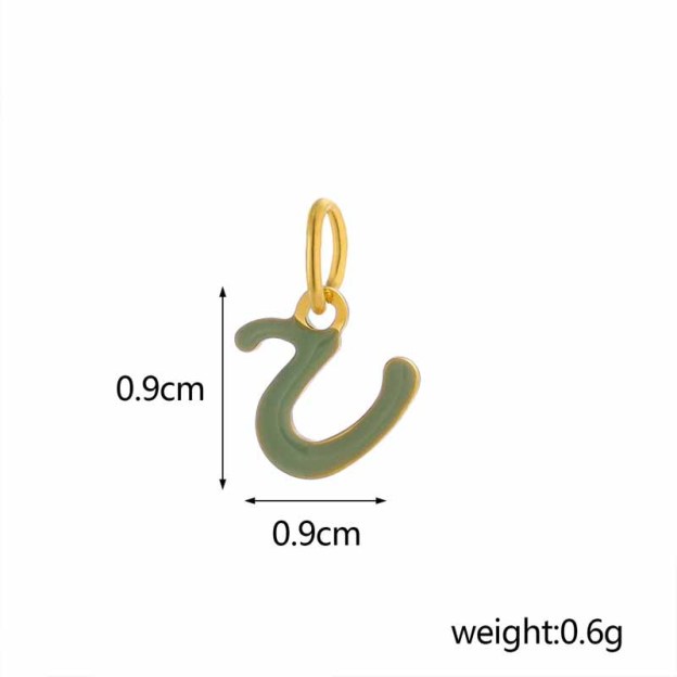 Adjustable pearl nipple decoration - custom colored letters