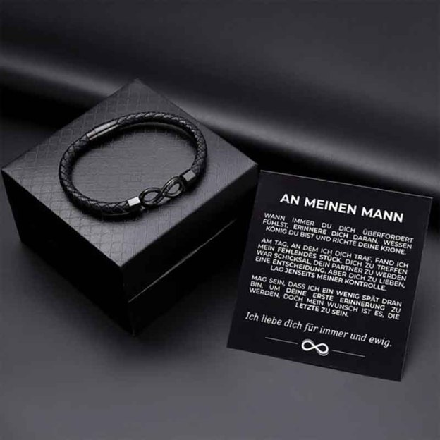 „To My Husband“ – Personalisiertes Infinity-Armband-Thyye