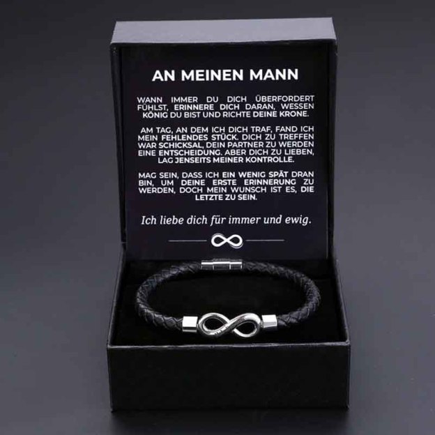 „To My Husband“ – Personalisiertes Infinity-Armband-Thyye