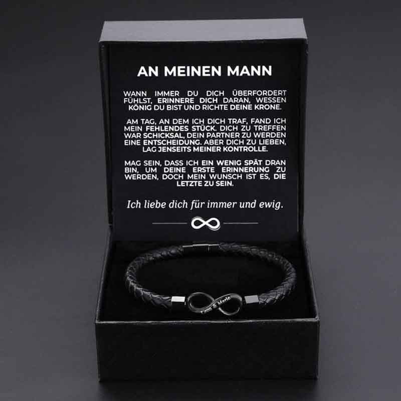 „To My Husband“ – Personalisiertes Infinity-Armband-Thyye