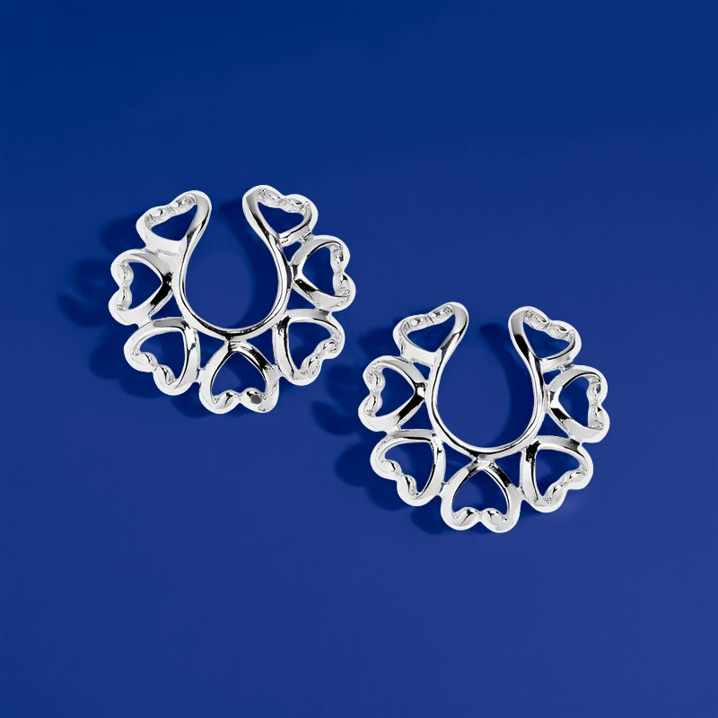 Stainless steel hollow heart-shaped clip-Thyye