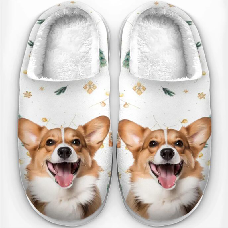 Personalized plush slippers