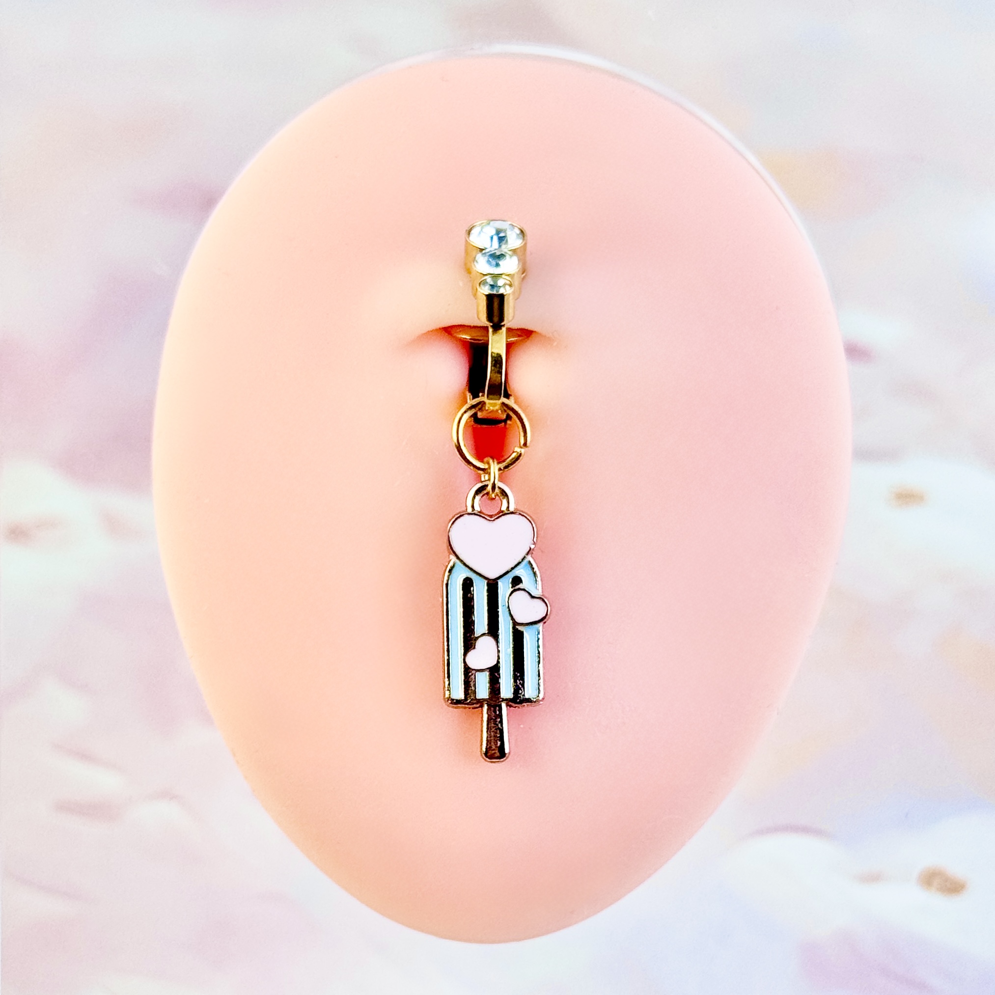 Sweet Ice Cream Faux Navel Ring