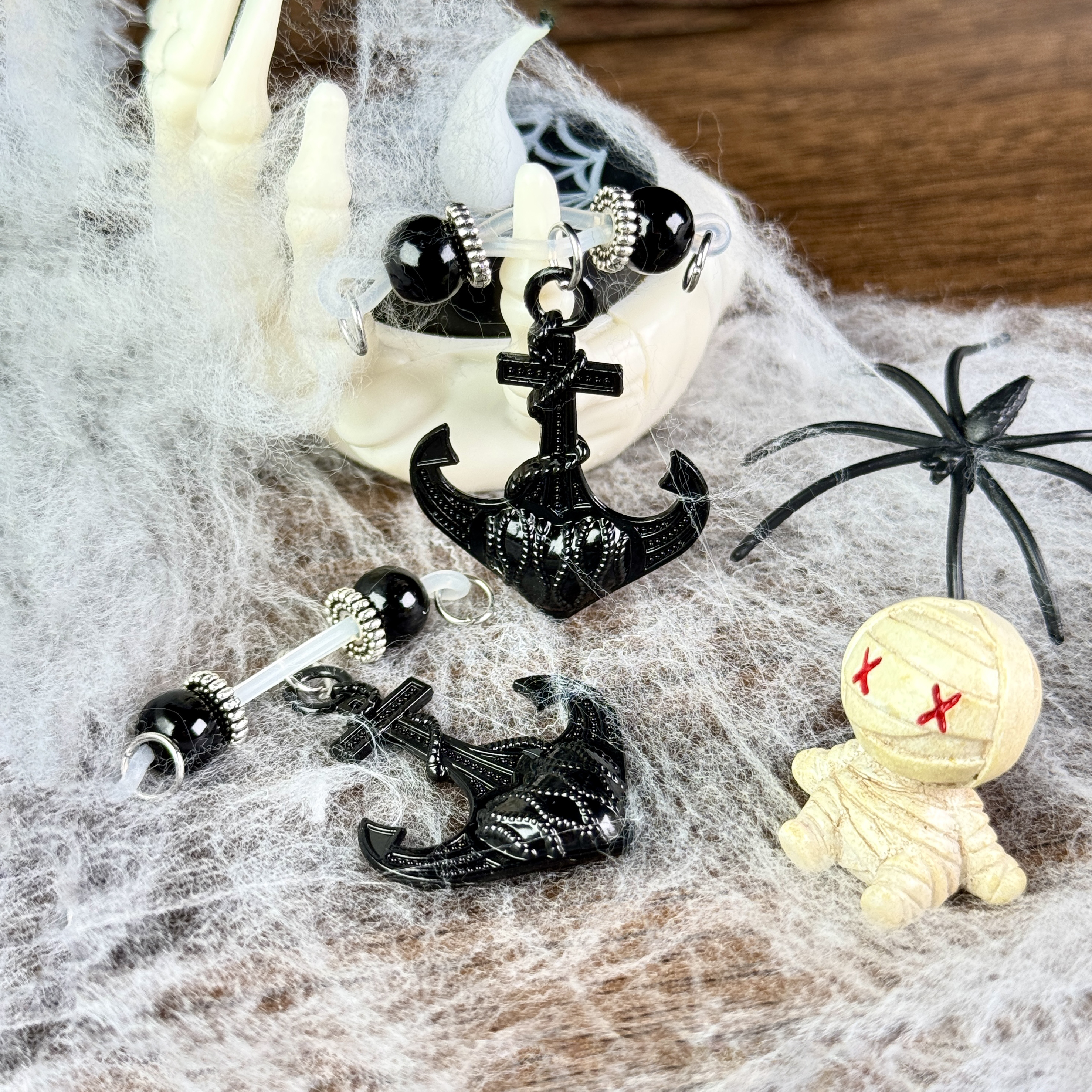 Halloween Pirate Anchor Fake Nipple Ring