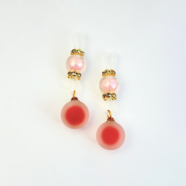 Rose Quartz Glow Nipple Clamps