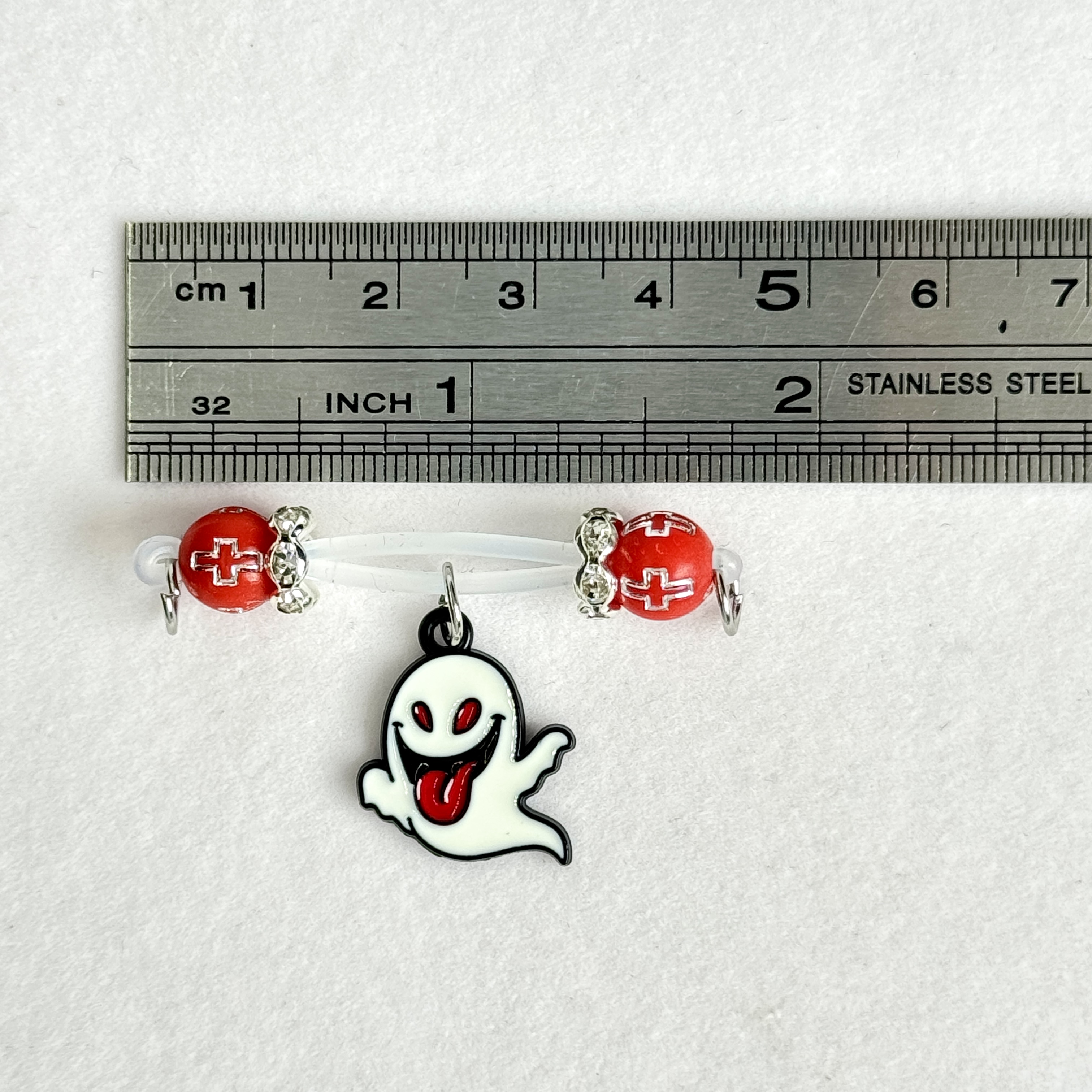 Spooky Ghost Charm Non-Piercing Nipple Jewelry
