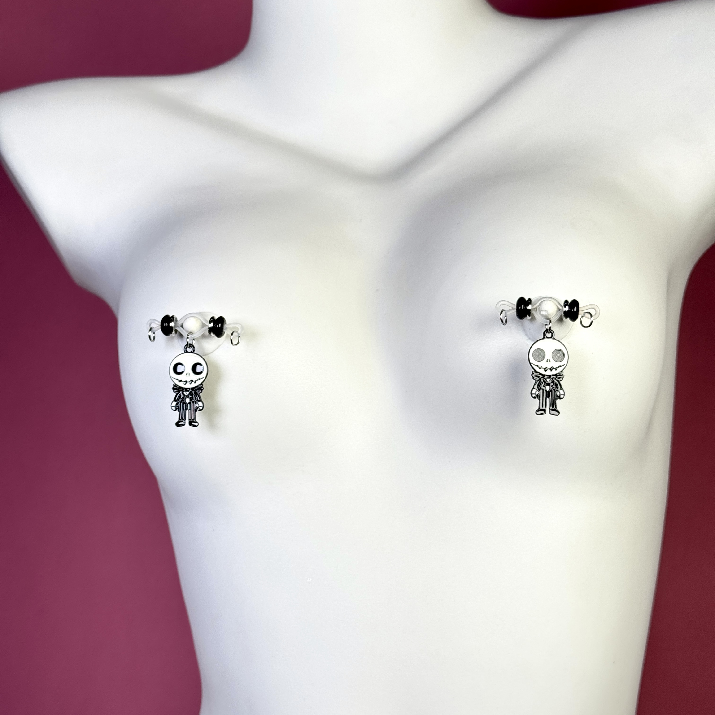 Jack Skull Nipple Clamps