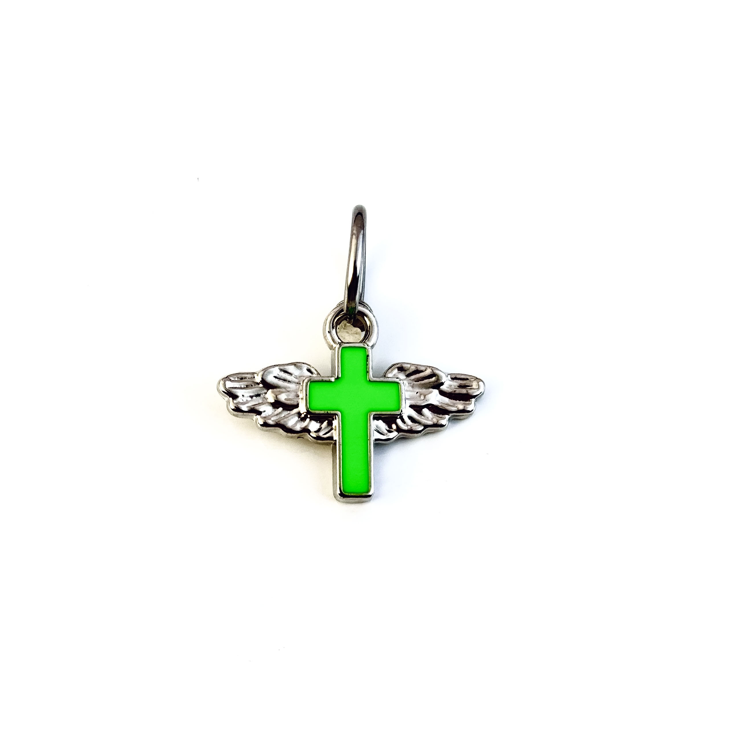 Angel Wing Cross Clip-On Navel Ring (Non-Piercing)