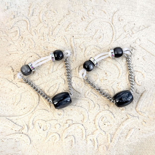 Midnight Pearl Nipple Clamps