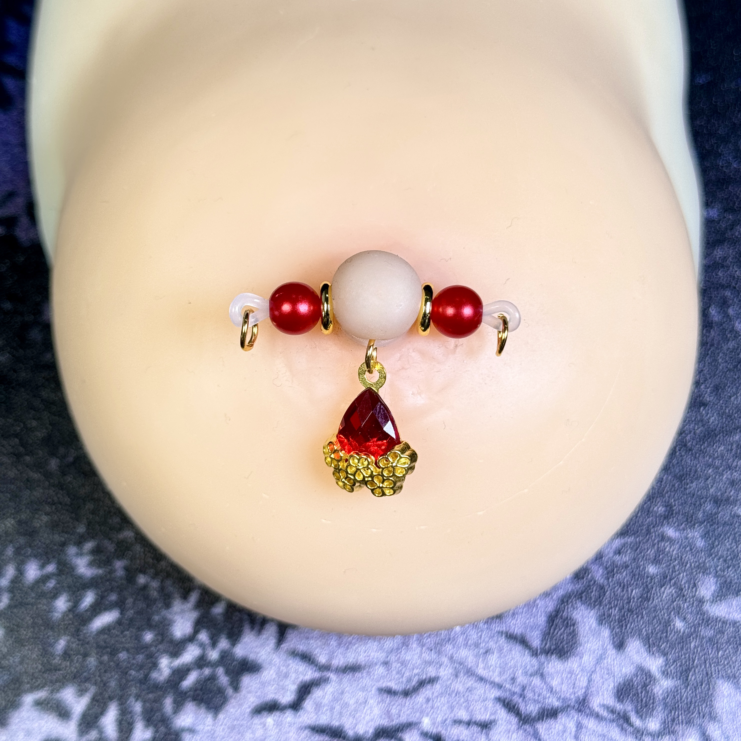 Ruby Charm Nipple Clamp