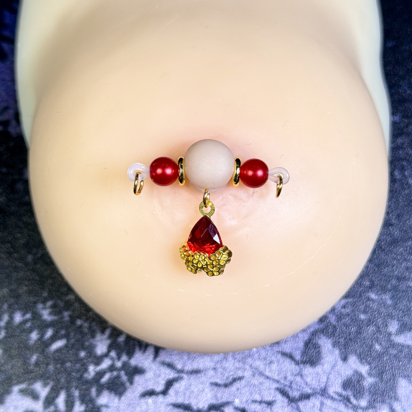 Ruby Charm Nipple Clamp