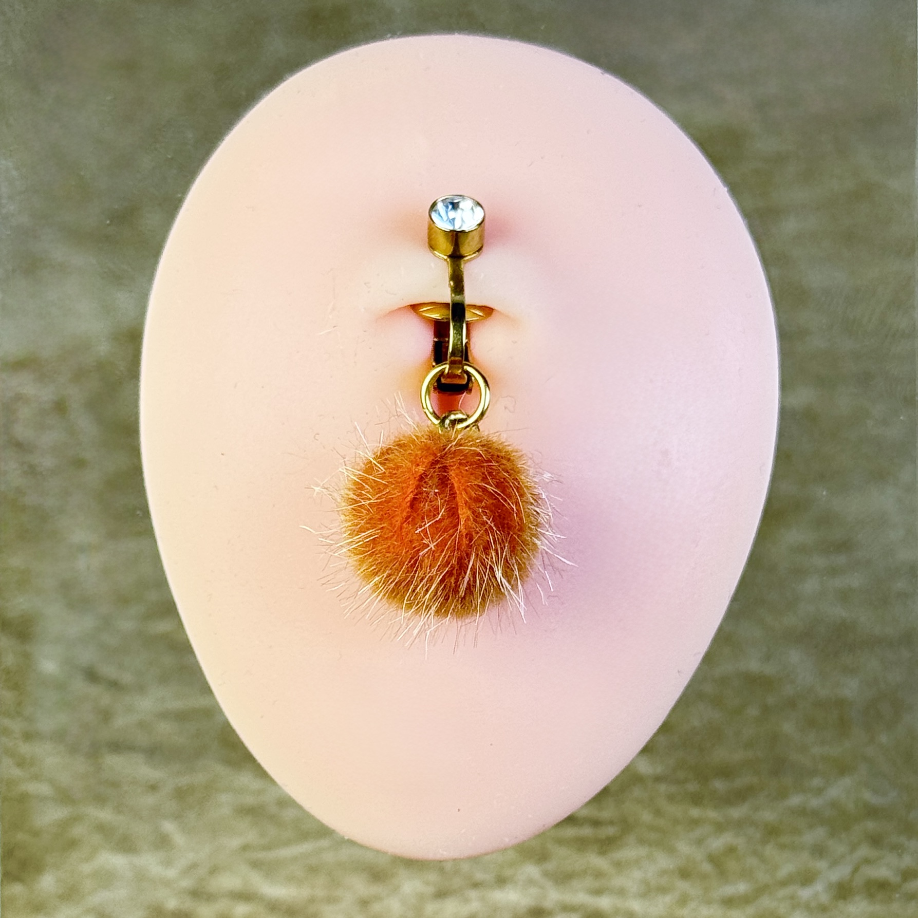 Citrus Pom-Pom Non-Piercing Navel Clip