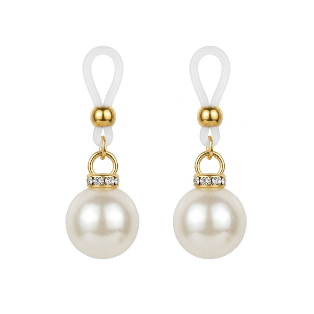 Elegant Non-Piercing Pearl Nipple Ring