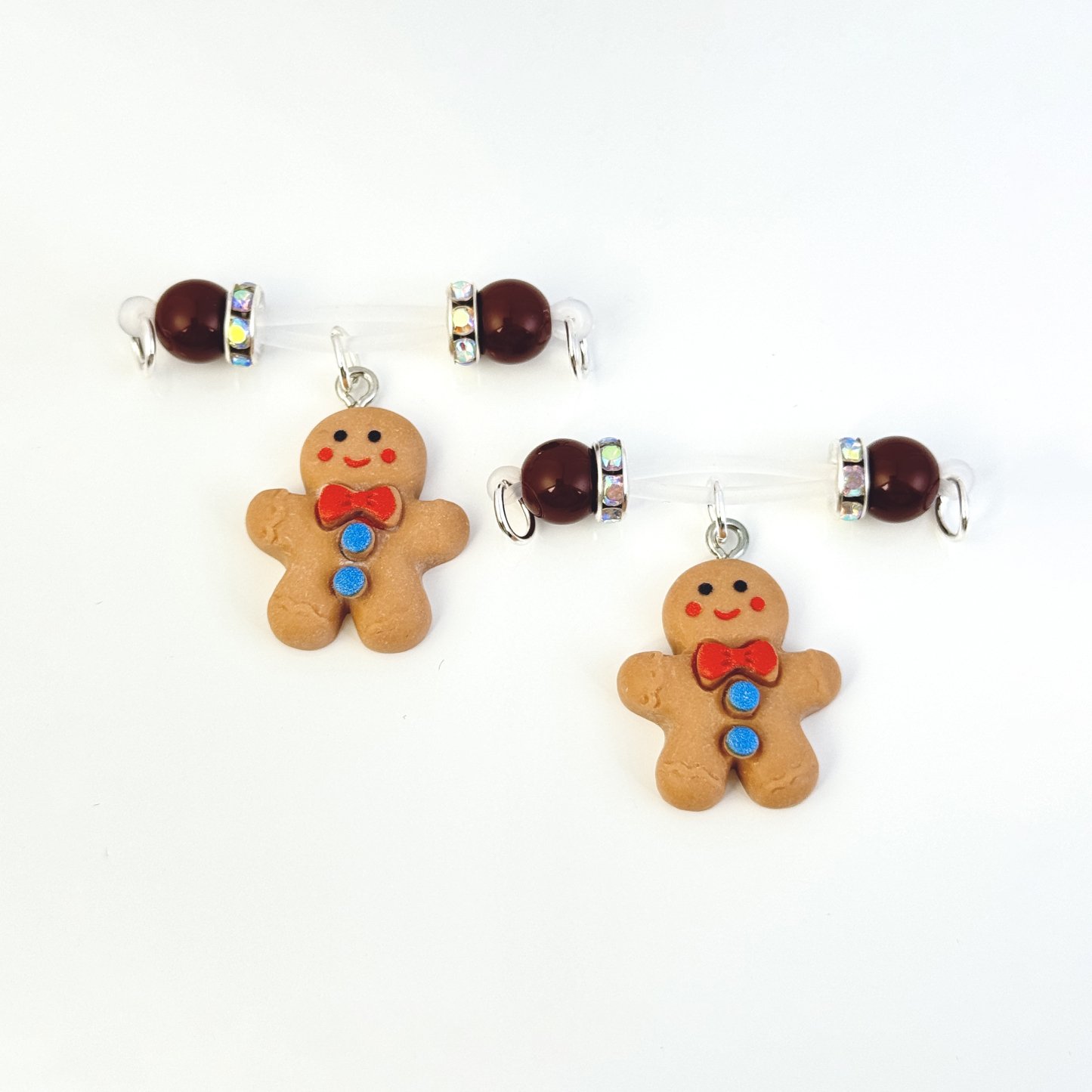 Gingerbread Man Nipple Clamps