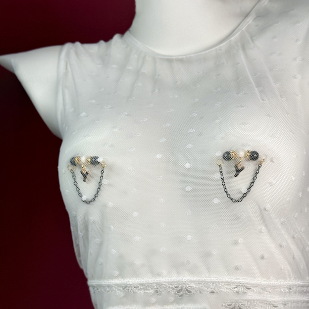 Customizable Letter Nipple Clamps