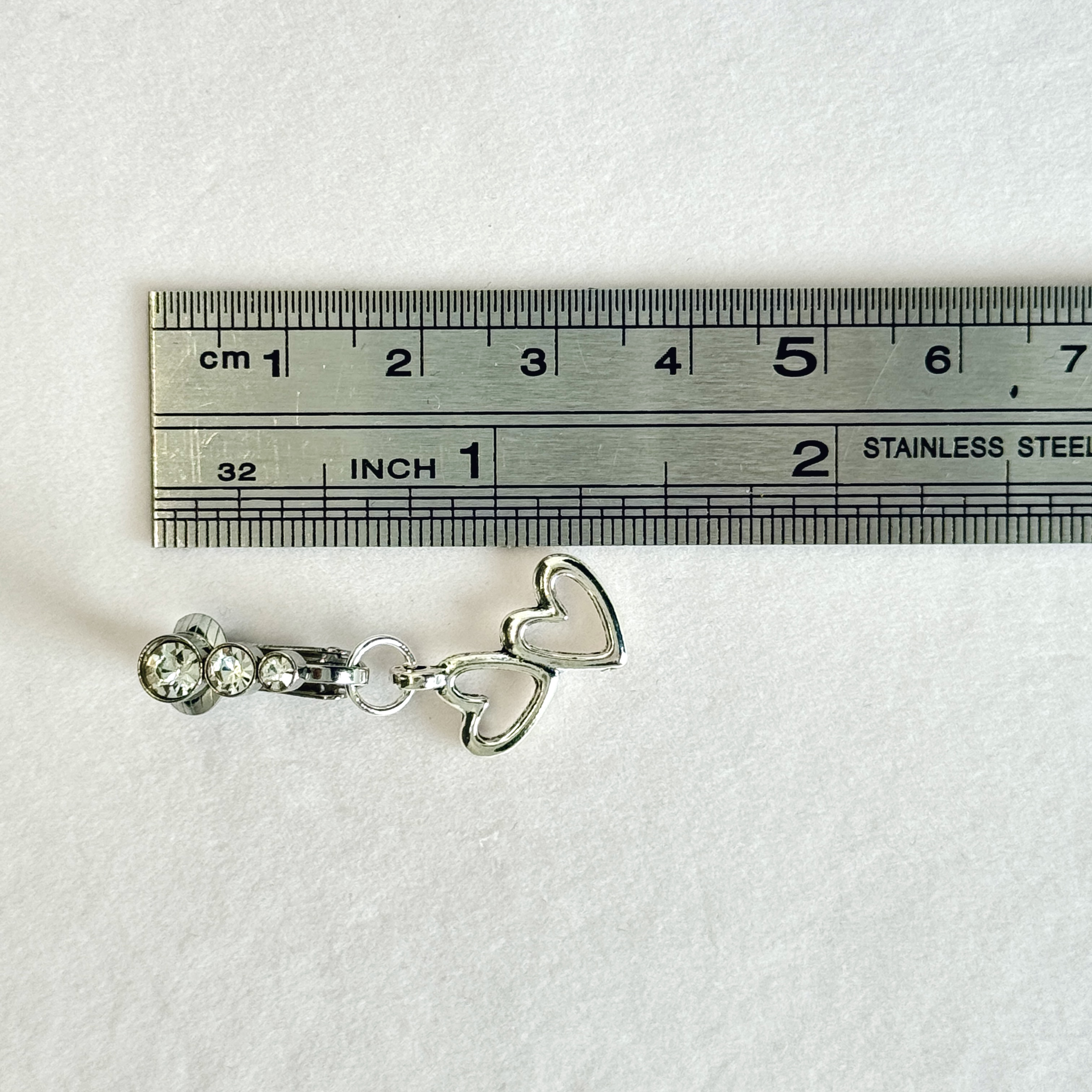 Pearl Heart Navel Clip