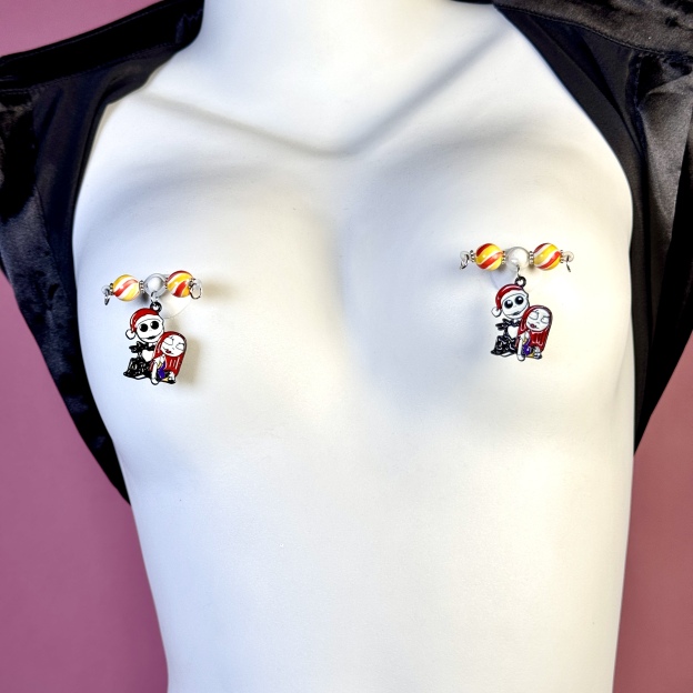 Candy Skull Couple Nipple Clamps
