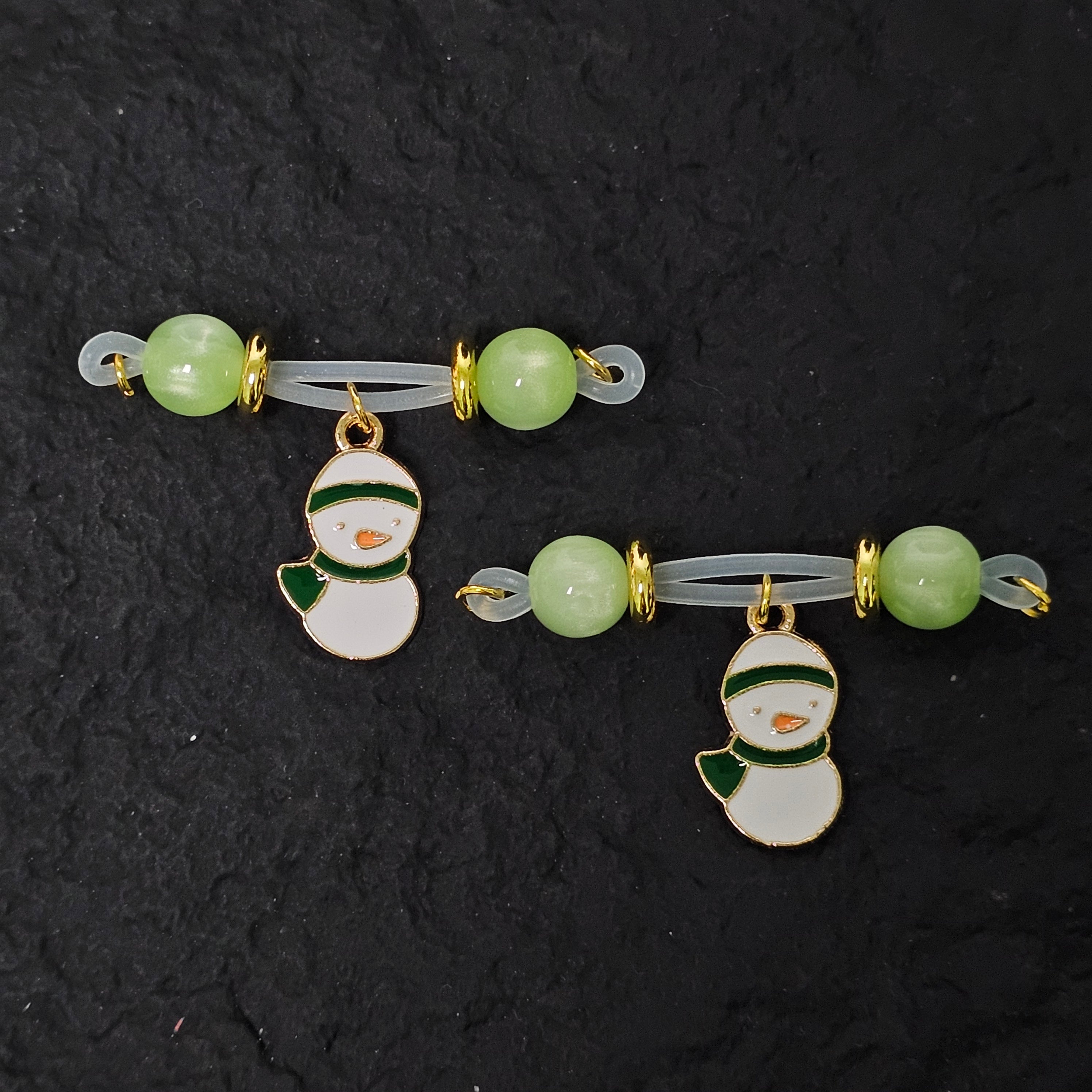 Nipple clamp Christmas snowman