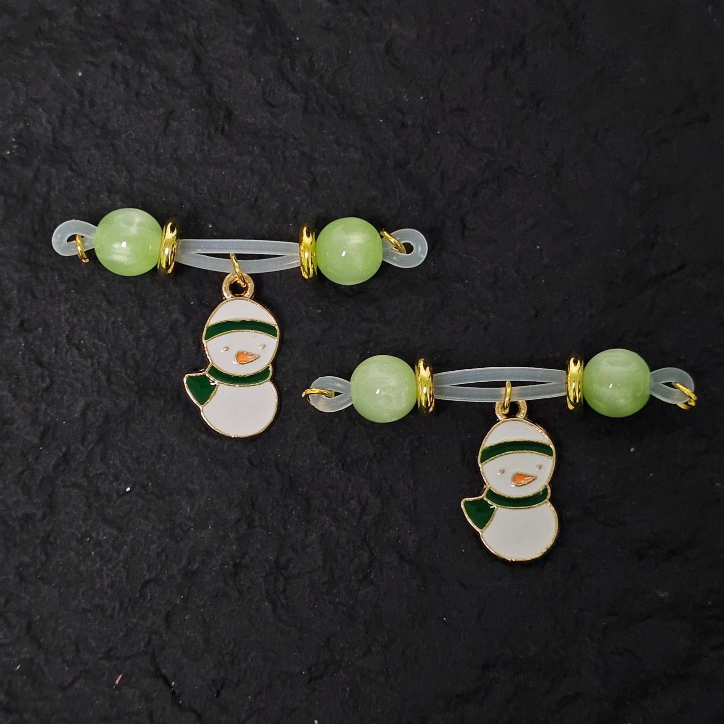 Nipple clamp Christmas snowman