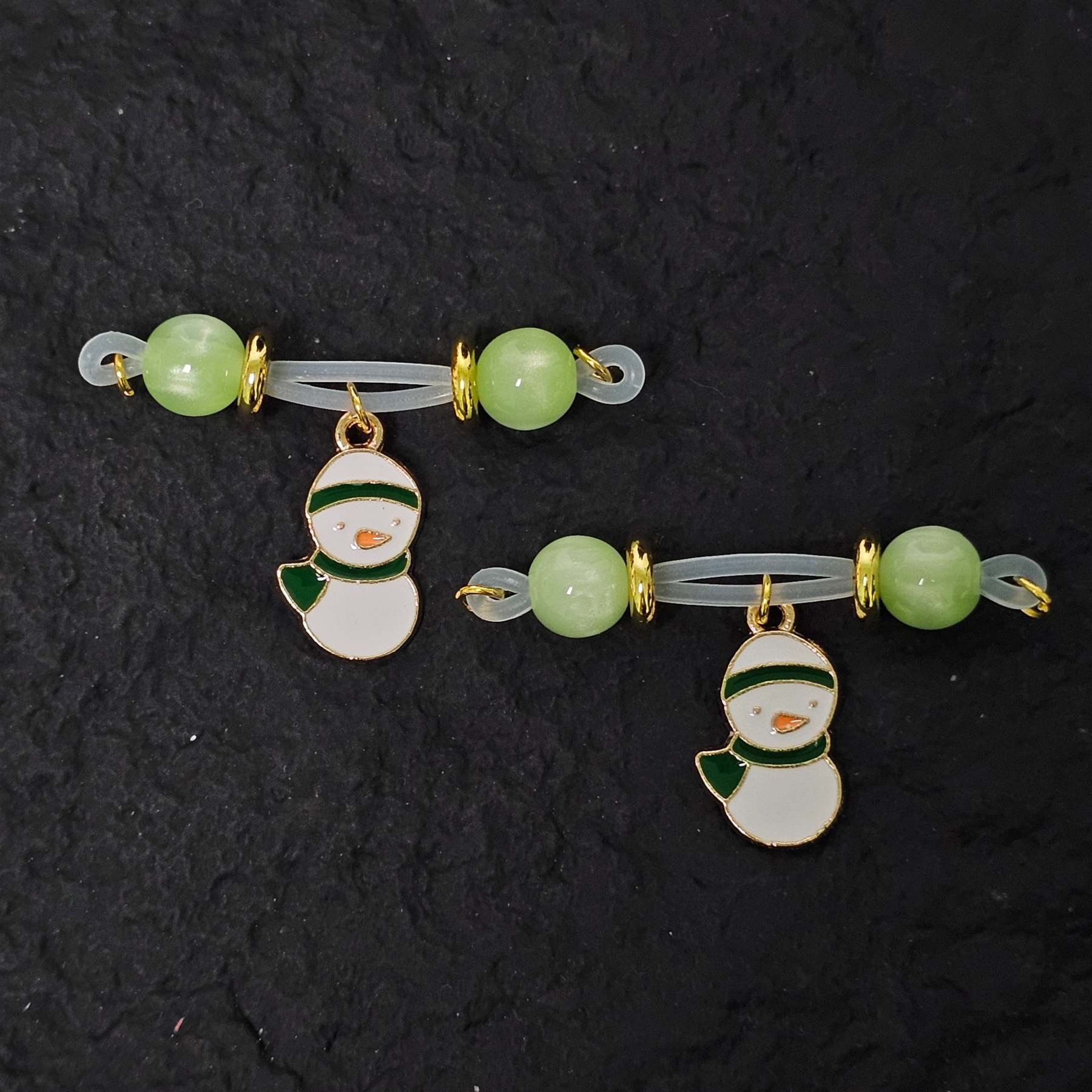 Nipple clamp Christmas snowman