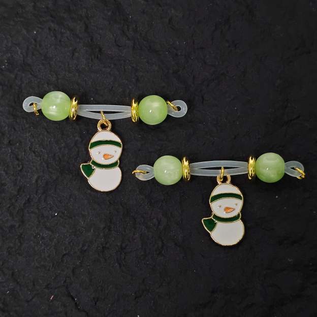 Nipple clamp Christmas snowman