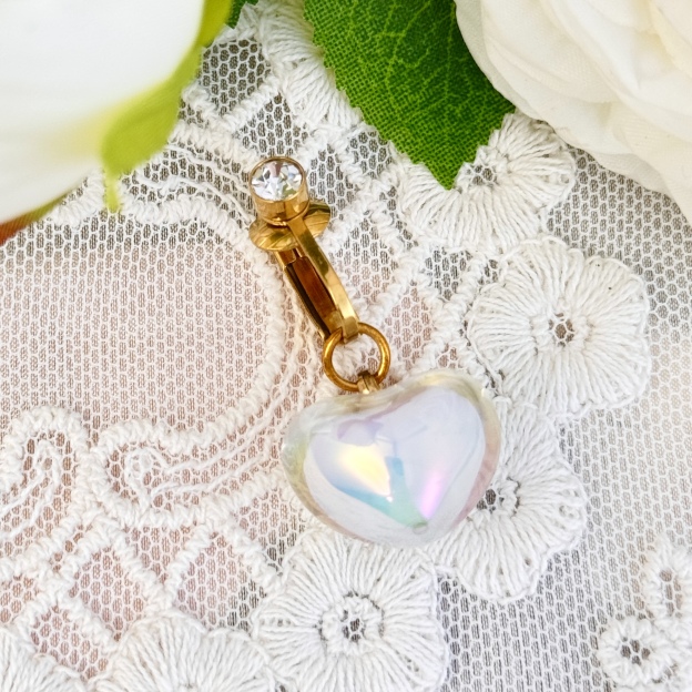Navel Ring – Crystal Heart