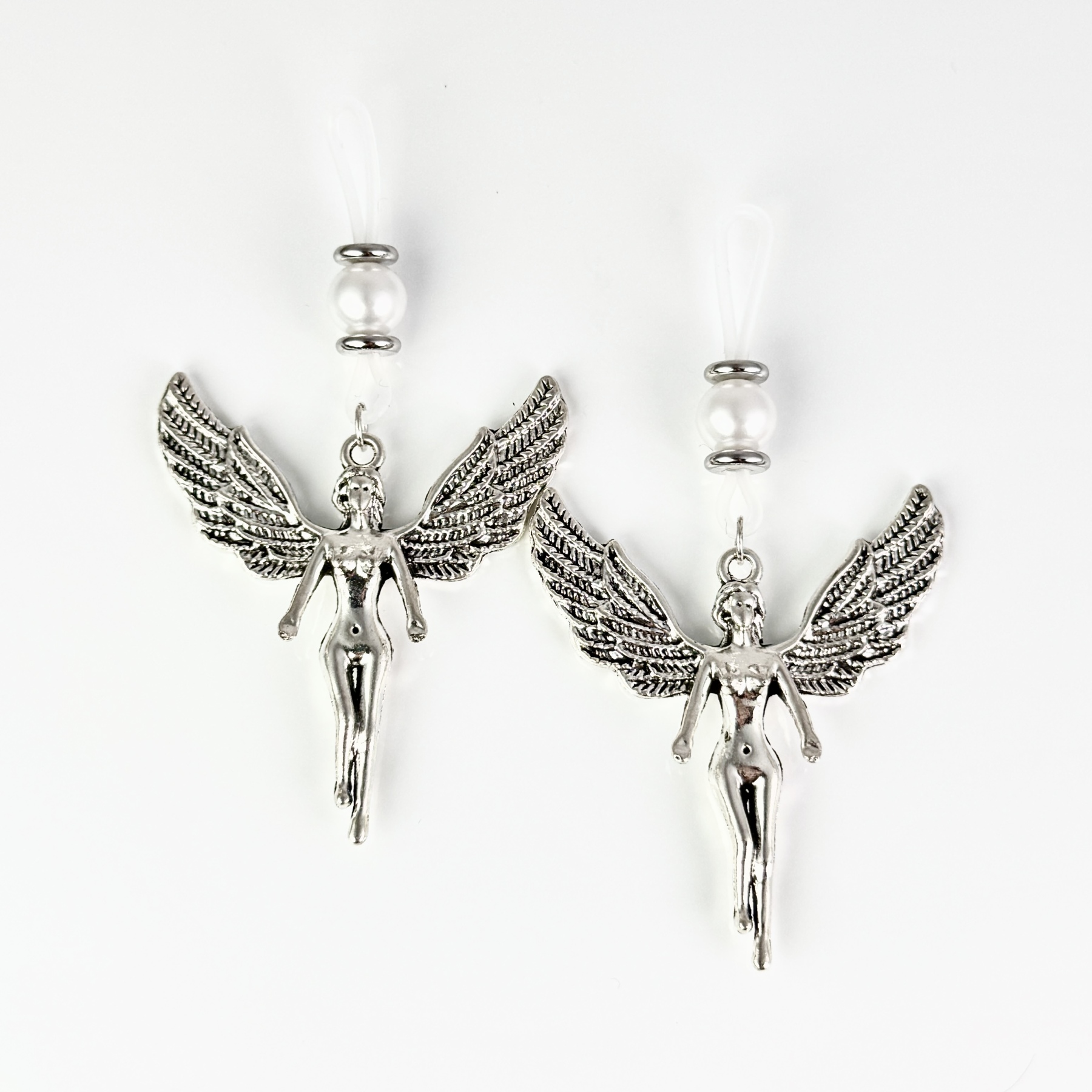 Mystic Angel Wing Halloween Nipple Ring