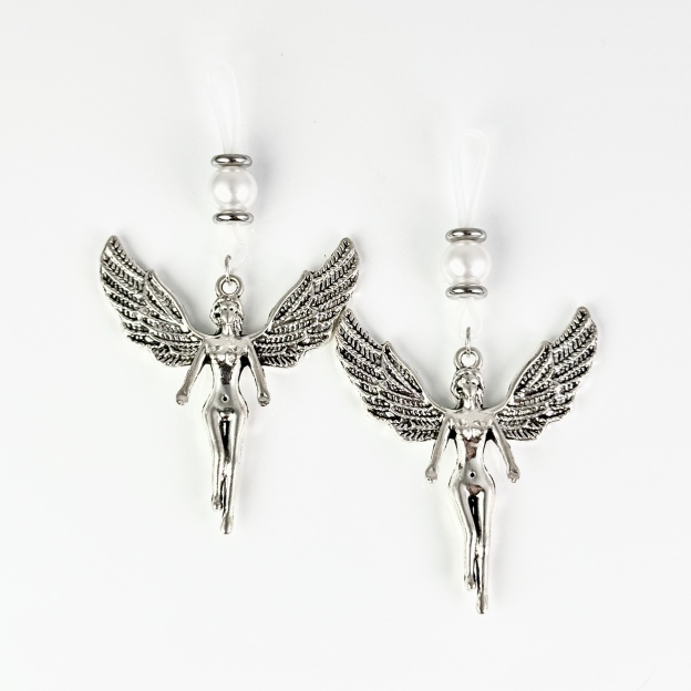 Mystic Angel Wing Halloween Nipple Ring