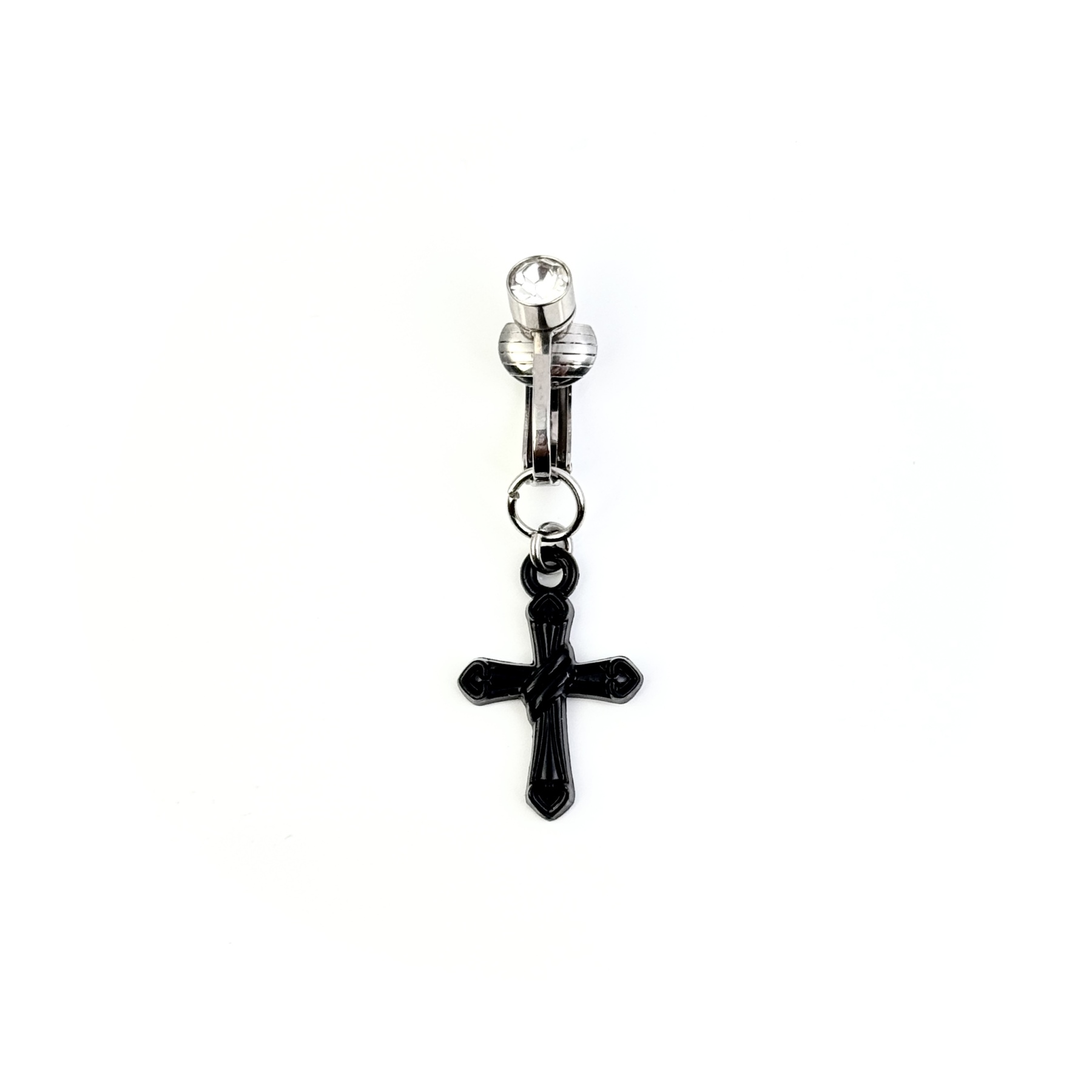 Dark Cross Navel Charm