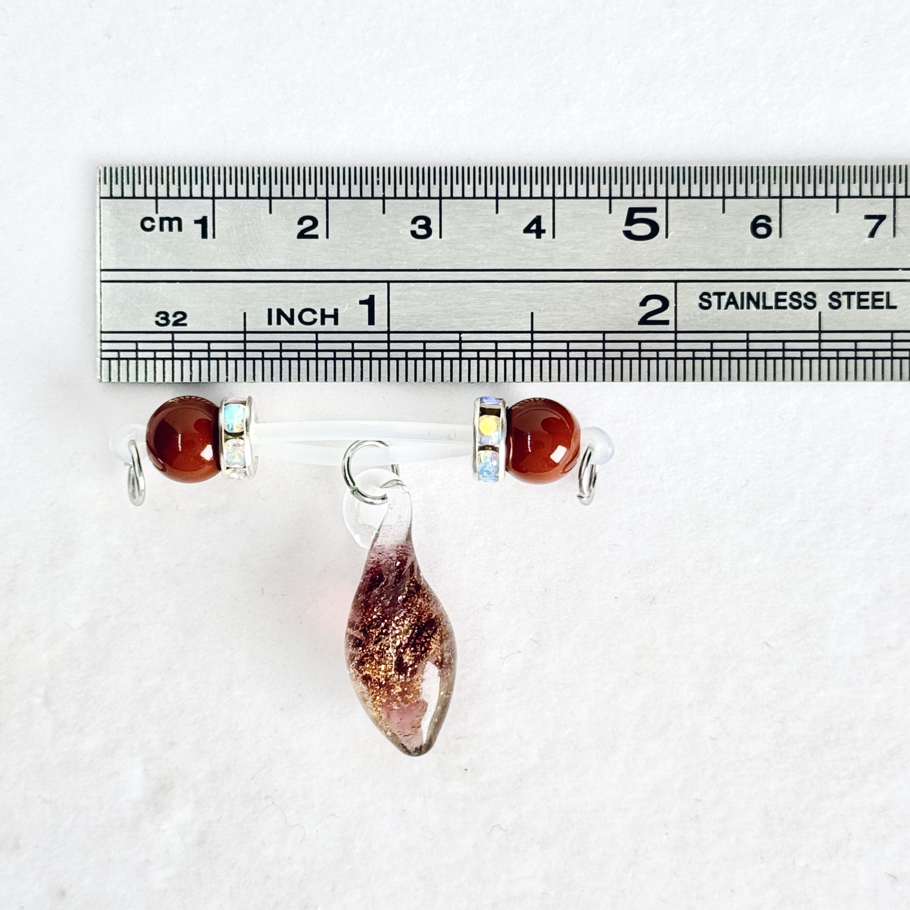Dark Crystal Drop Halloween Nipple Ring