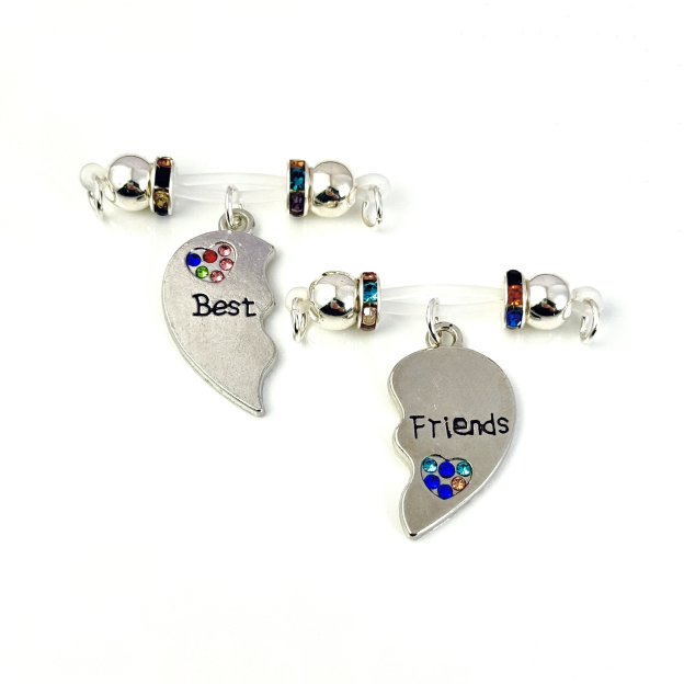 Crystal Link BFF Heart Set
