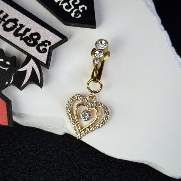 Royal Heart Crystal Charm