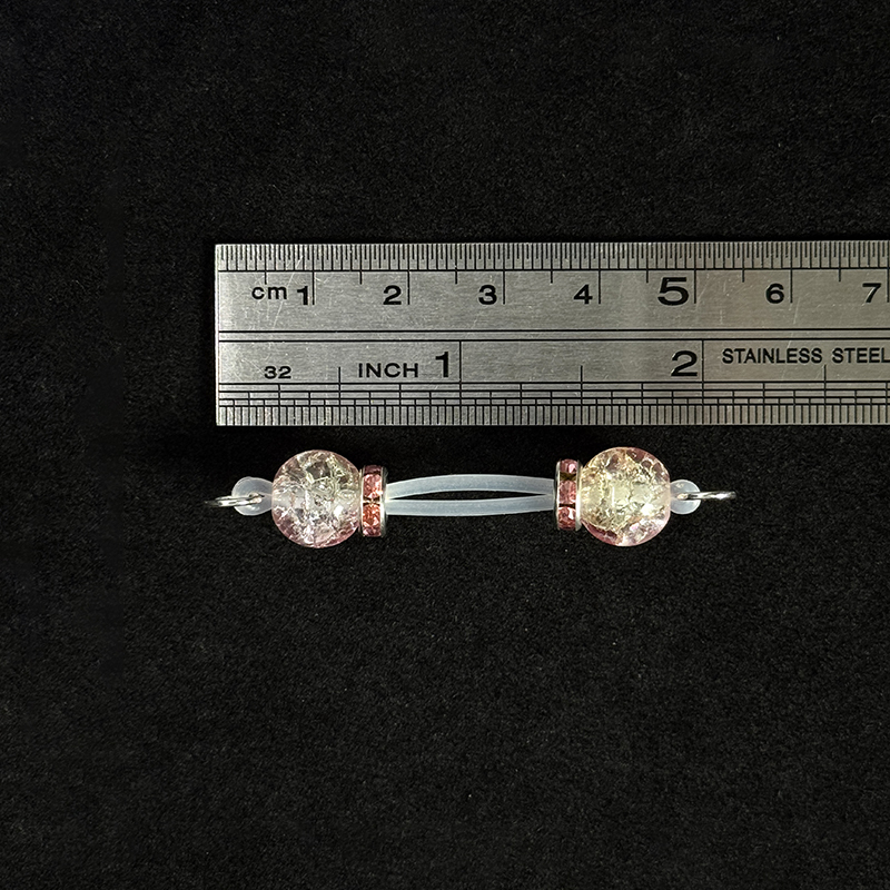 Pink Crackle Nipple Clamps