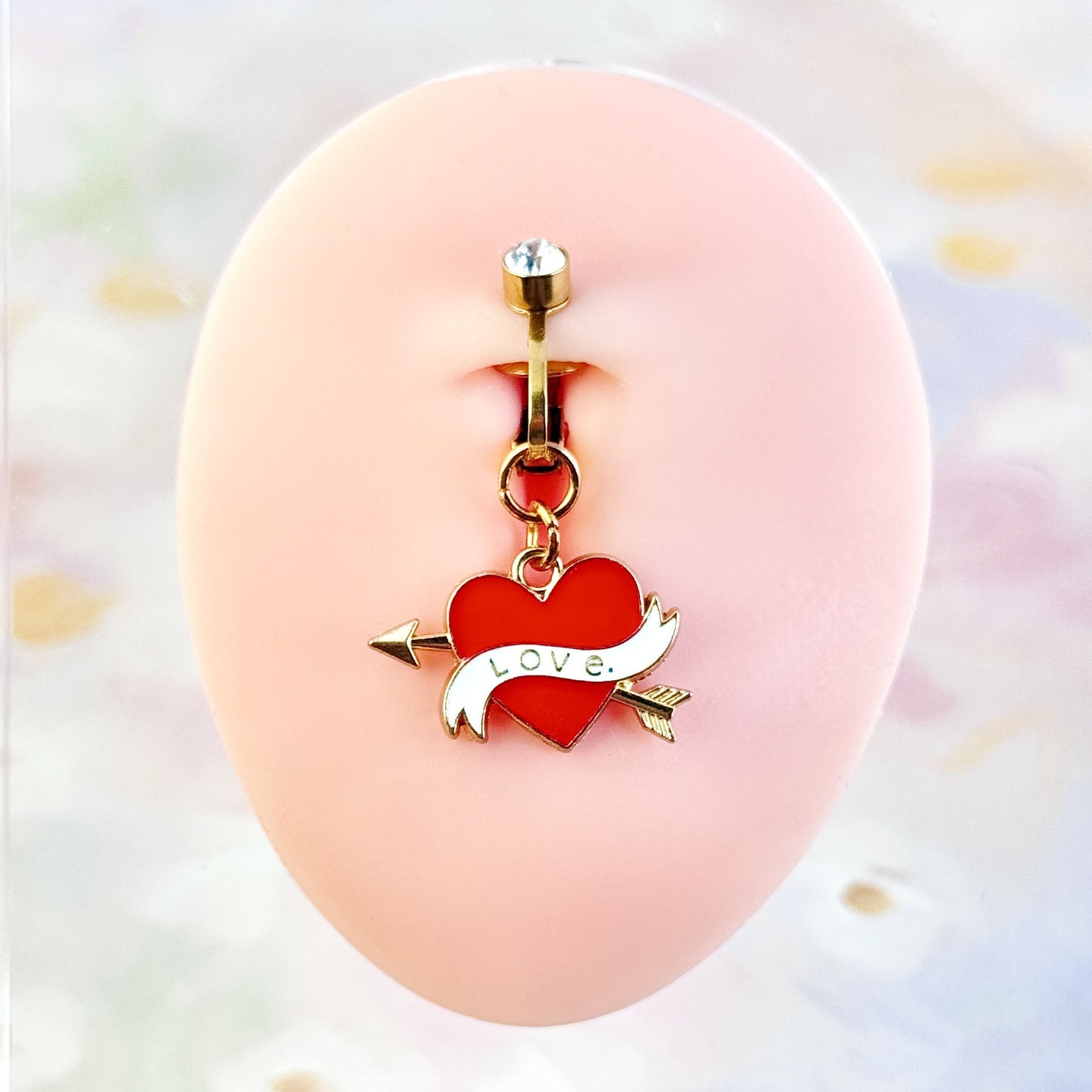 Cupid Love Charm Faux Navel Ring