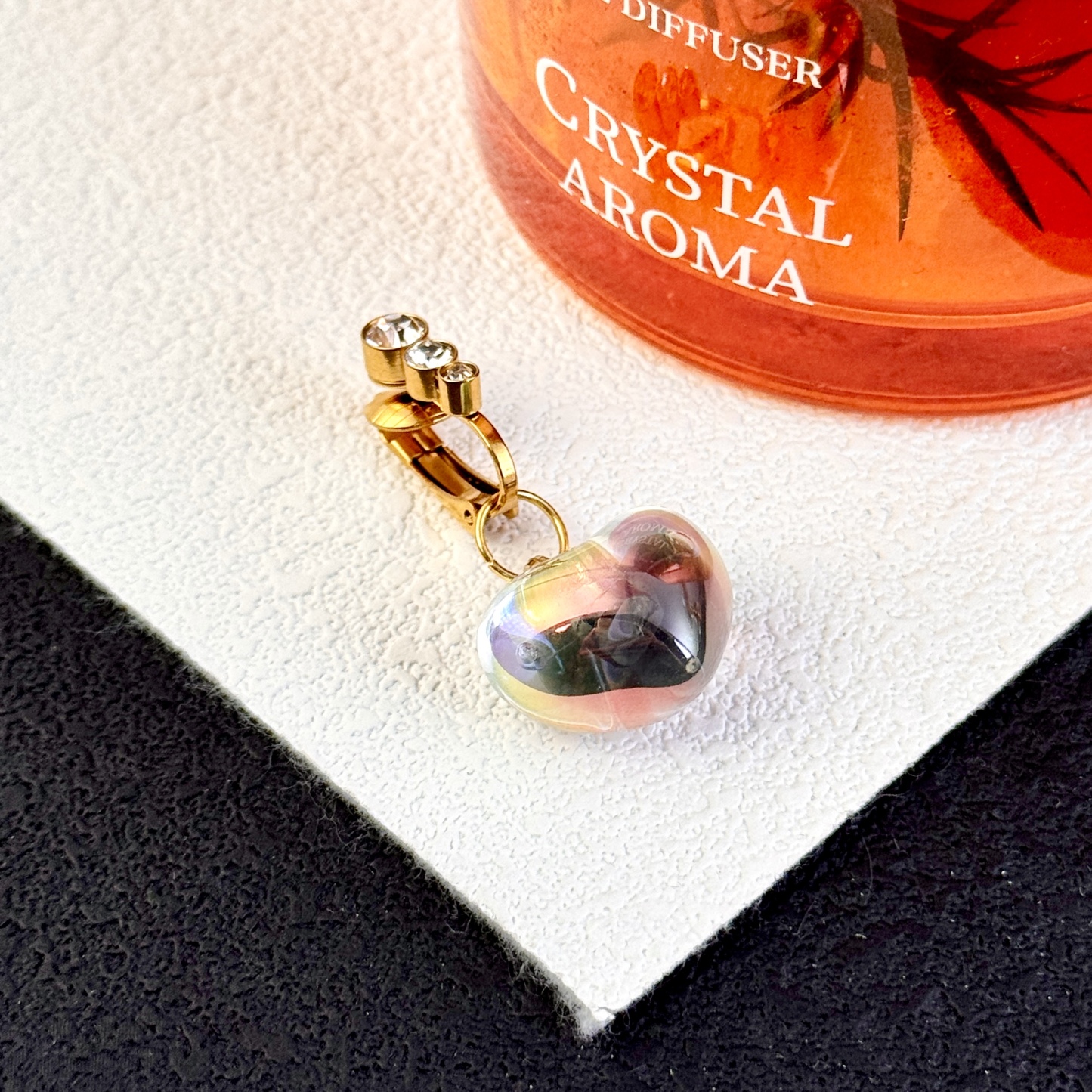 Black crystal navel jewelry