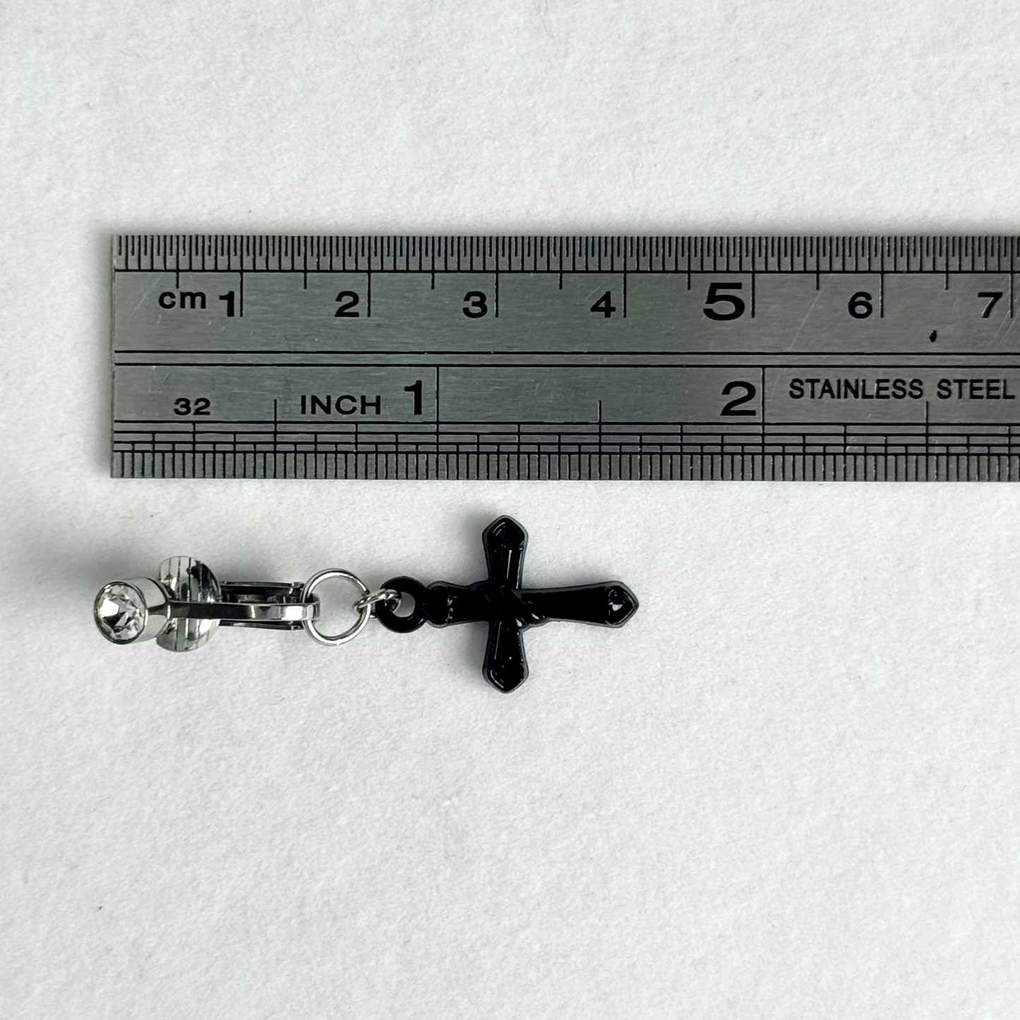 Dark Cross Navel Charm