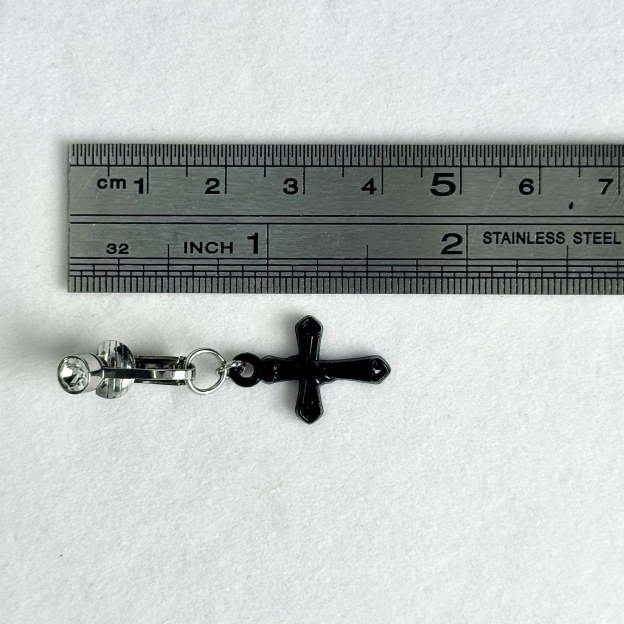 Dark Cross Navel Charm