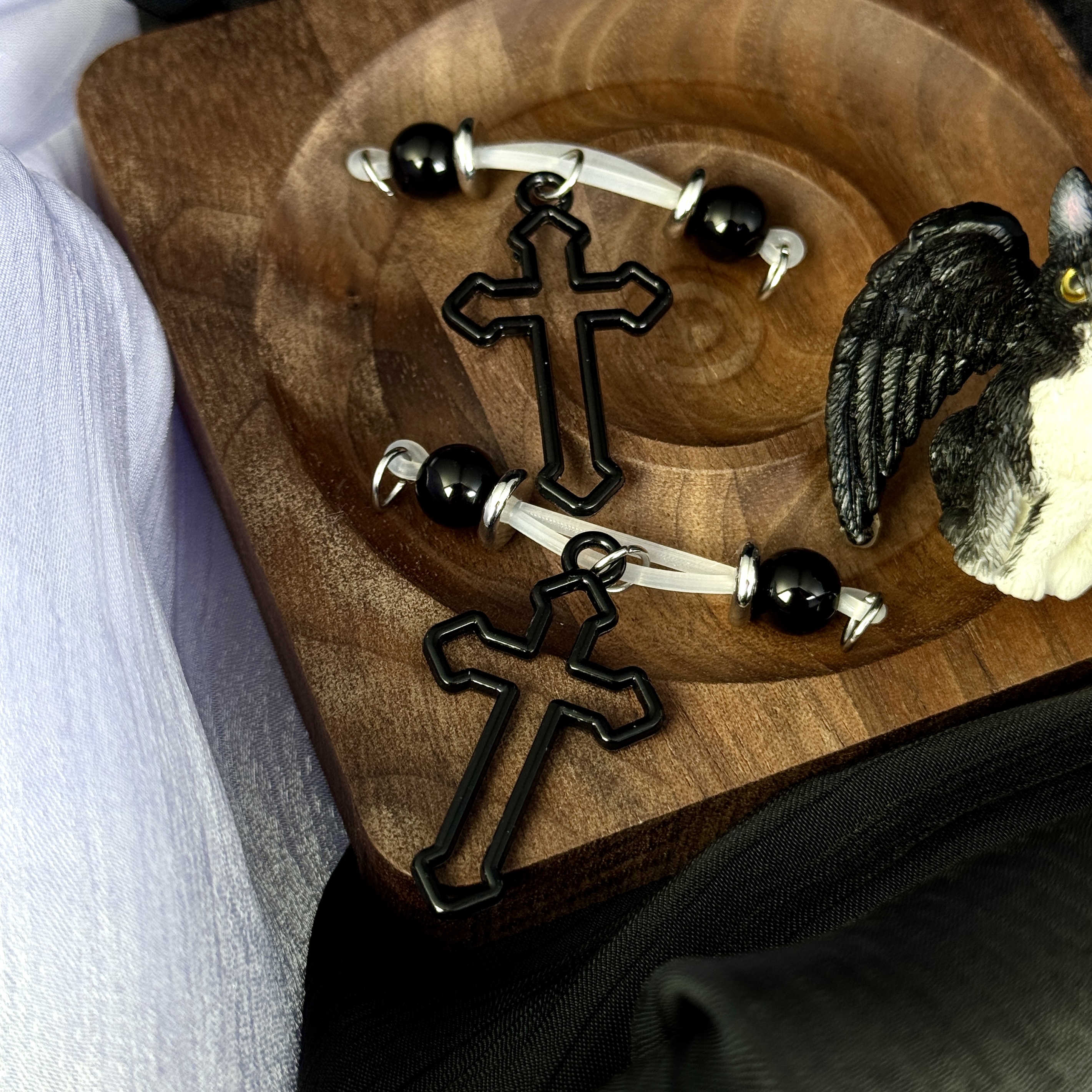Dark Cross Gothic Nipple Jewelry