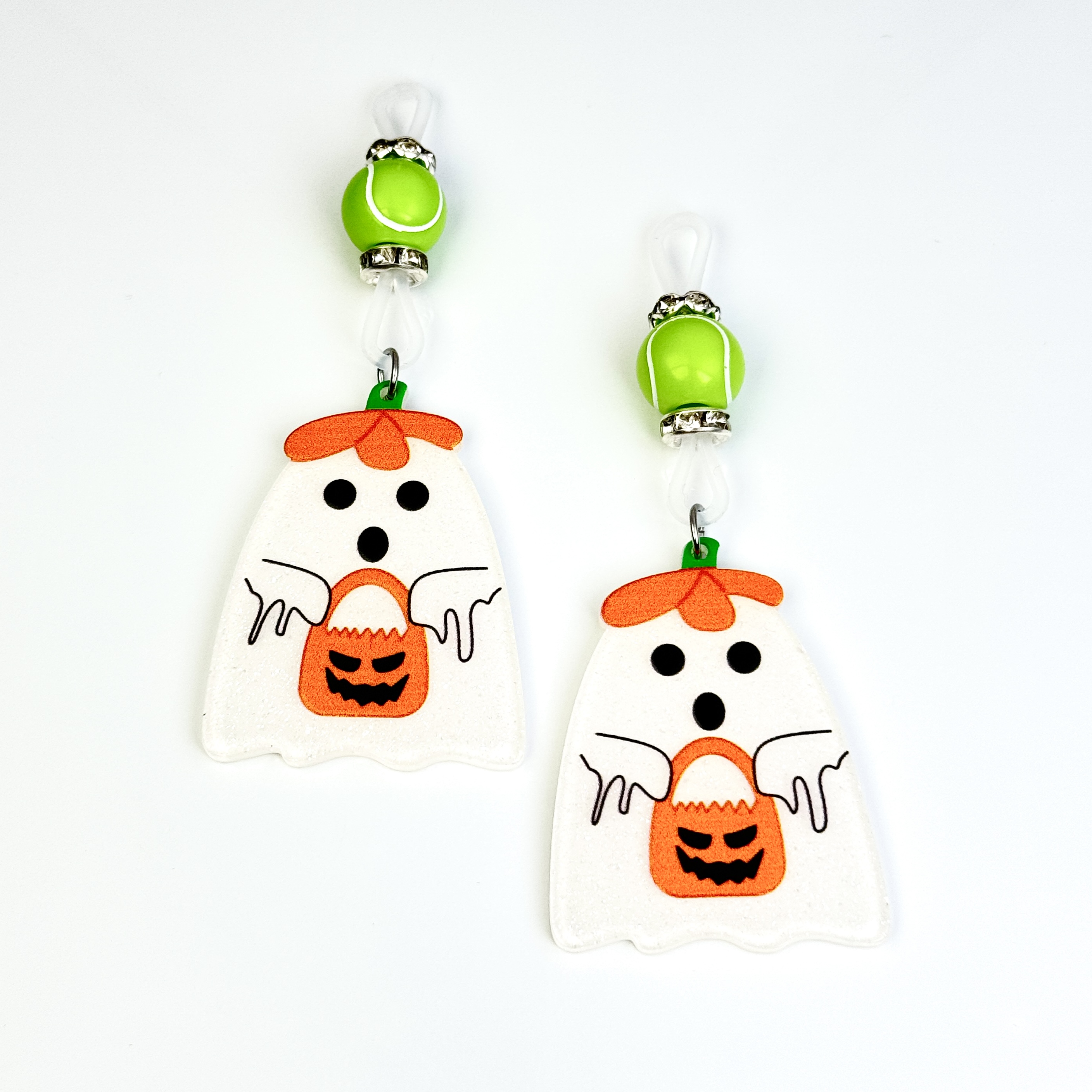 Pumpkin Ghost Charm Clip