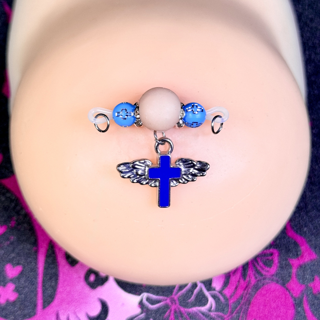 Angel Wing Cross Non-Piercing Nipple Clamp