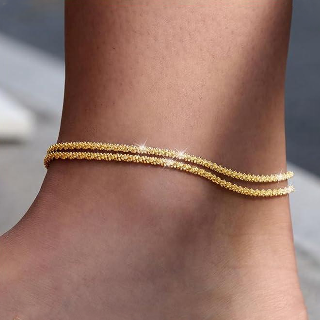 Minimalist-Style Baby's Breath Anklet