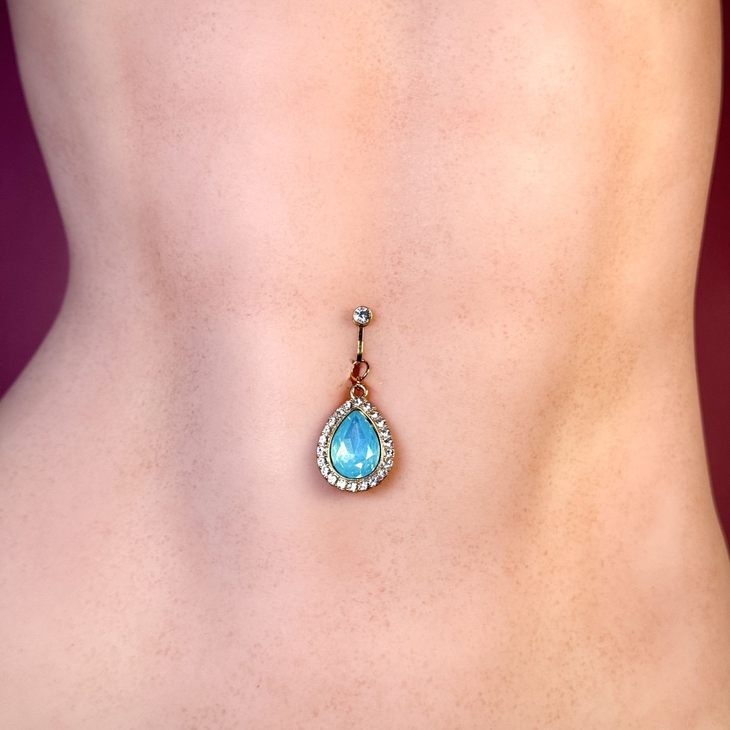 Luna Sapphire Drop Navel Clip™