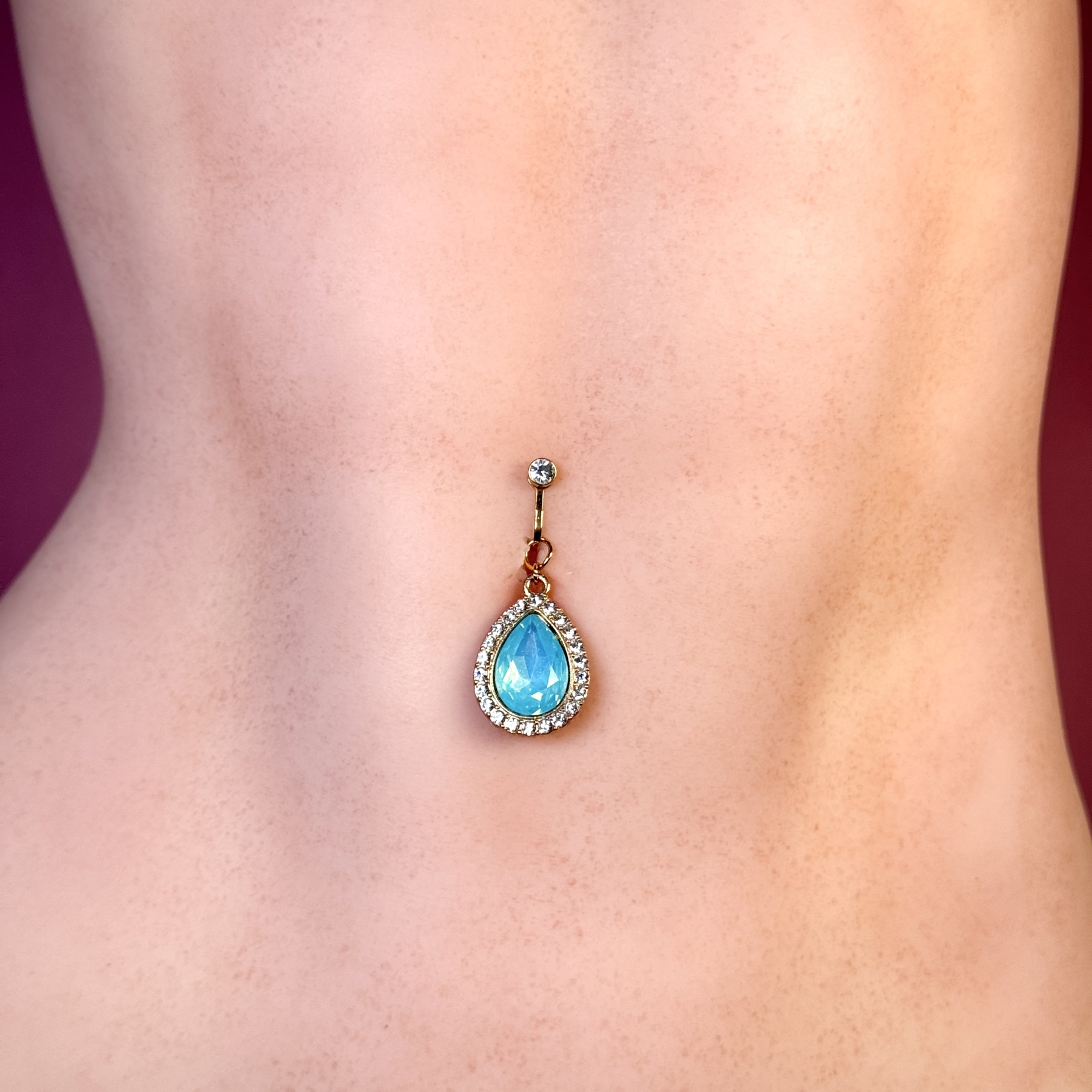 Luna Sapphire Drop Navel Clip™