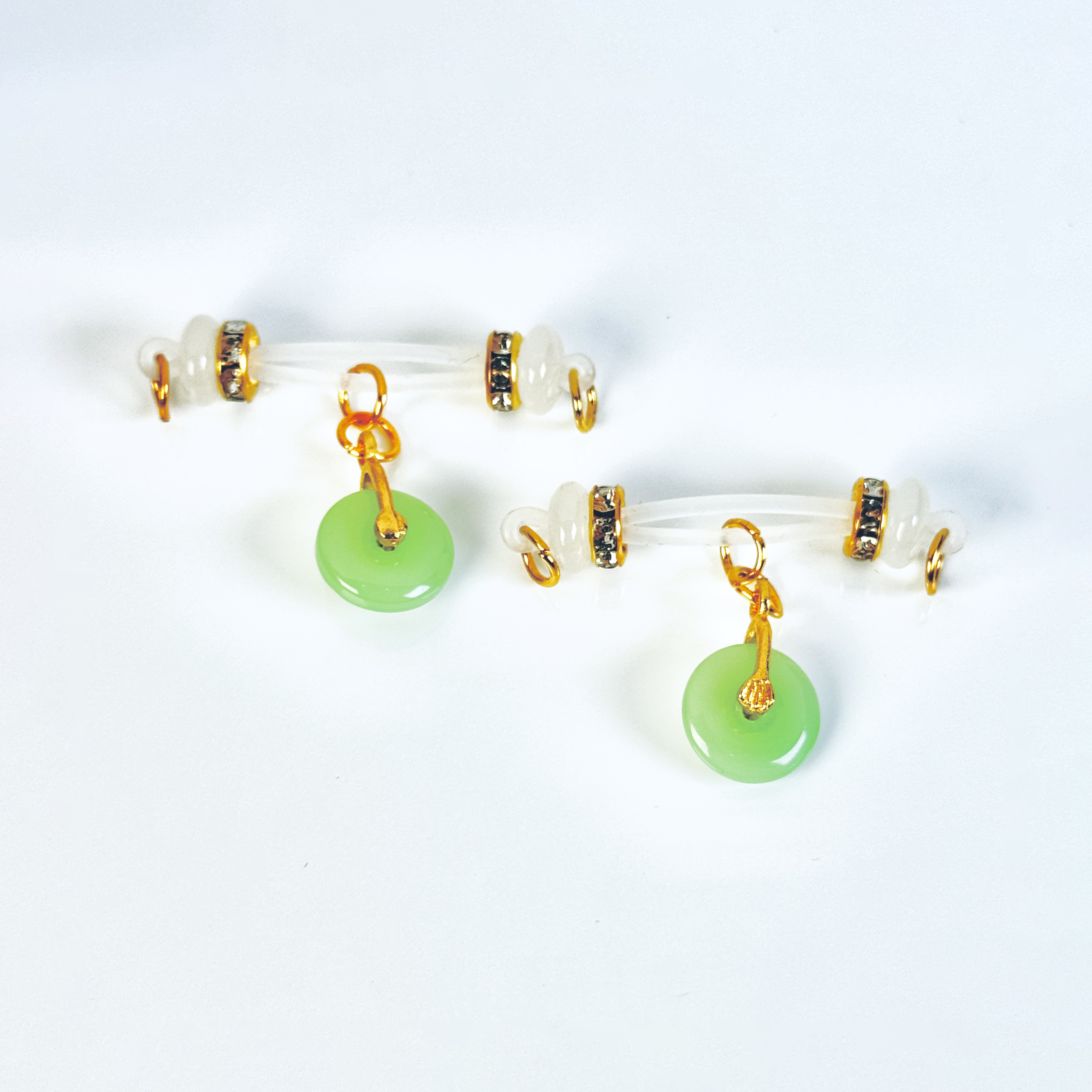 Emerald Sphere Luxe Clips