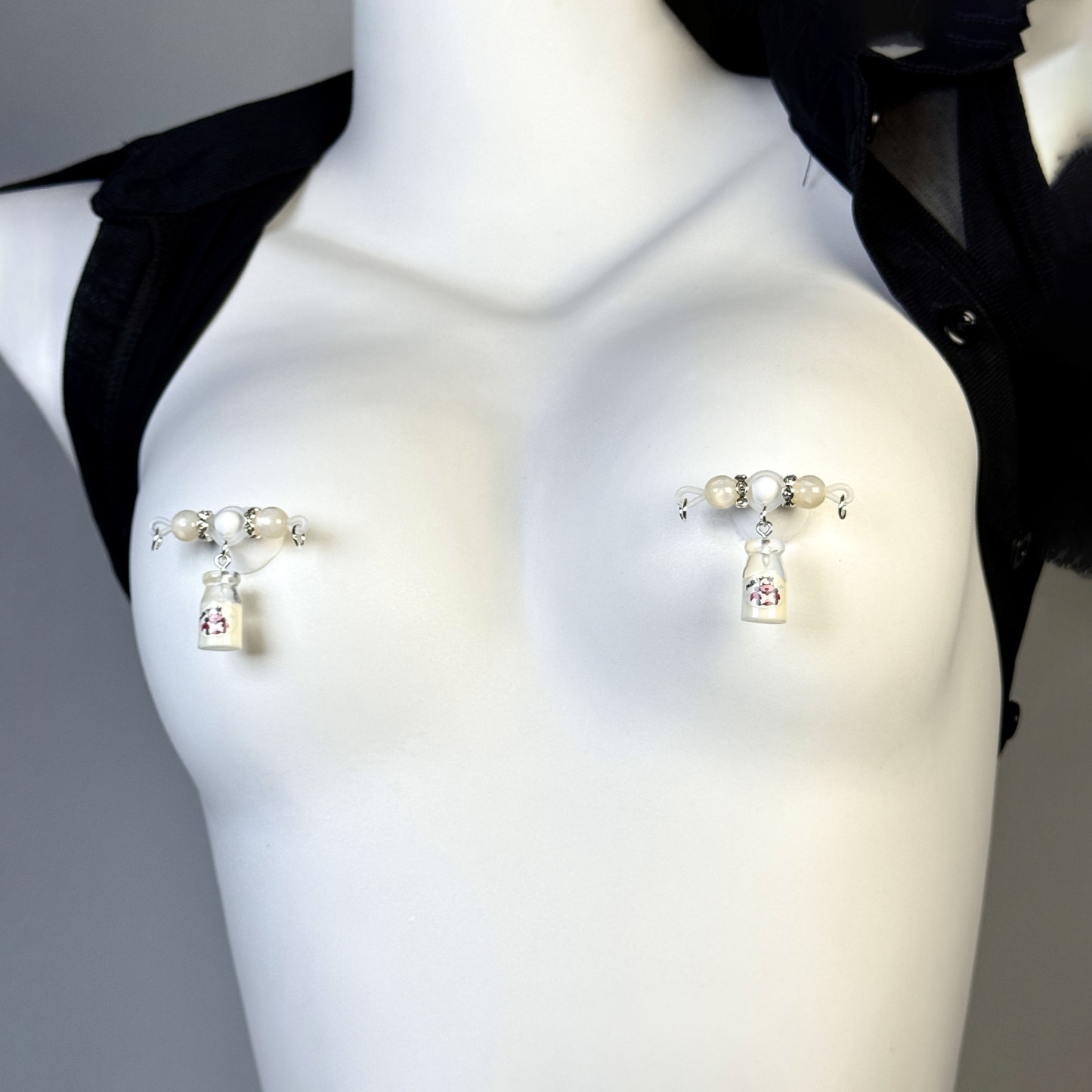 Milk Bottle Charm Nipple Clamps