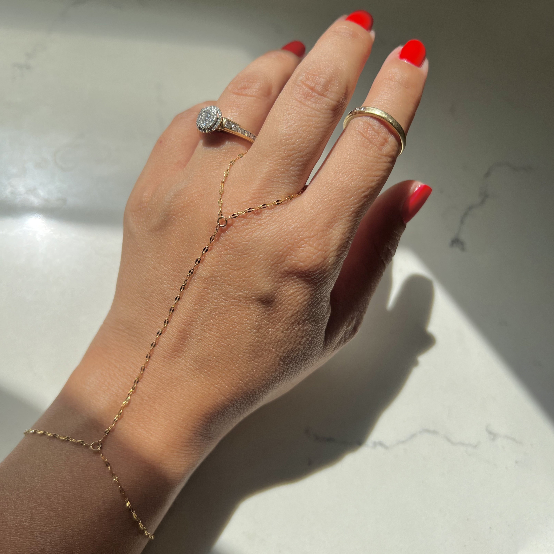 18K Gold Diamond-Cut Bracelet