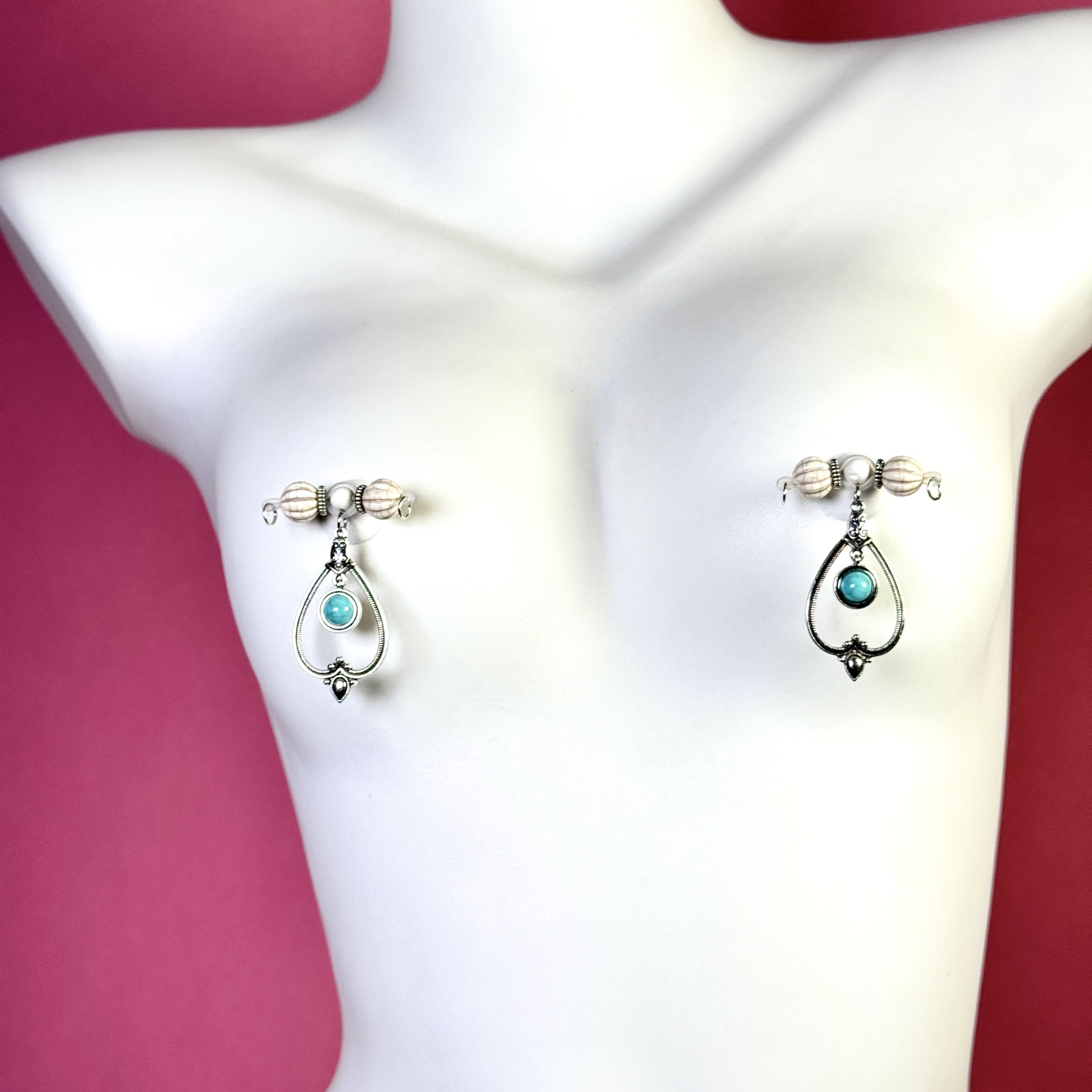 Frozen Aqua Charm Clips