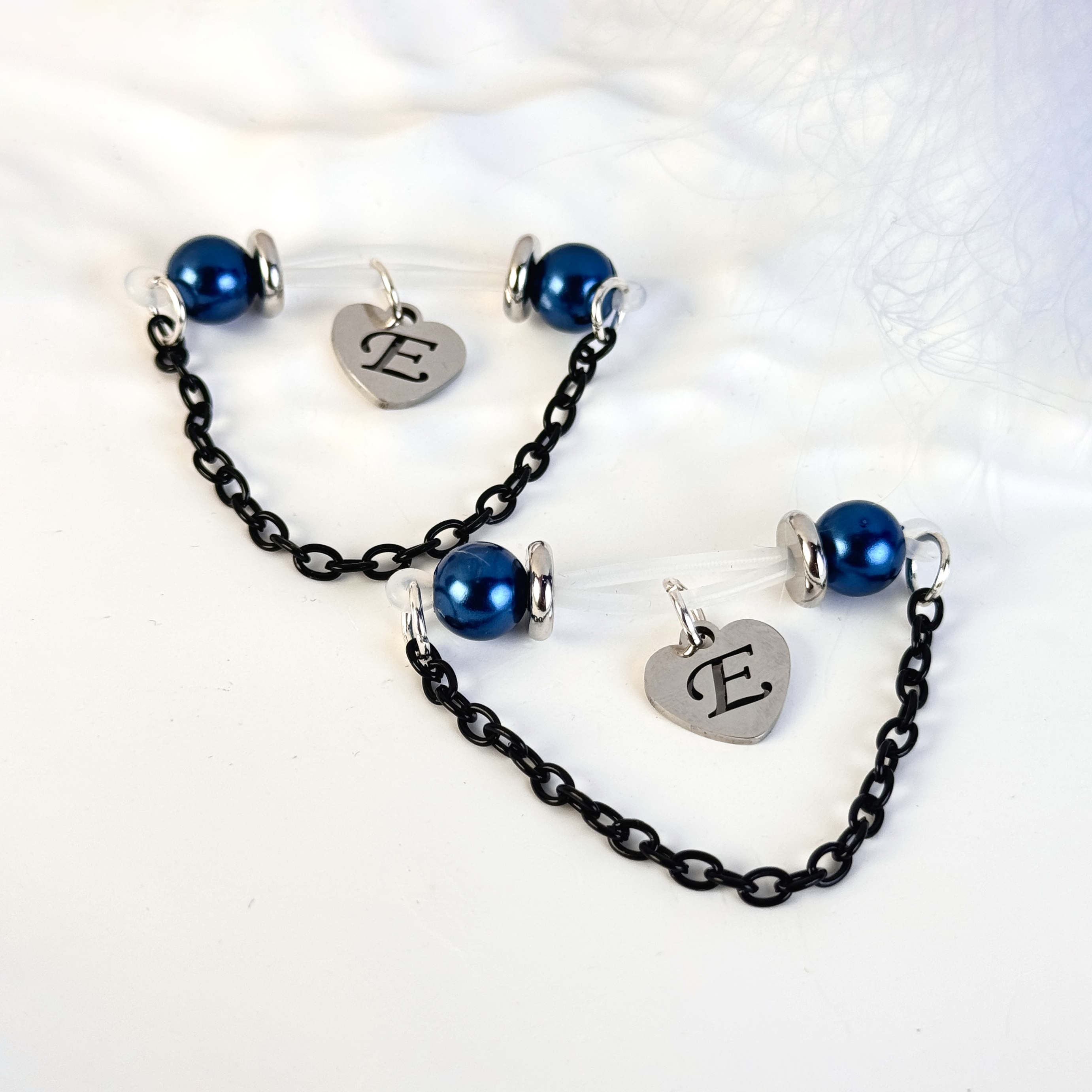 Personalized Initial Chain Jewelry Clip