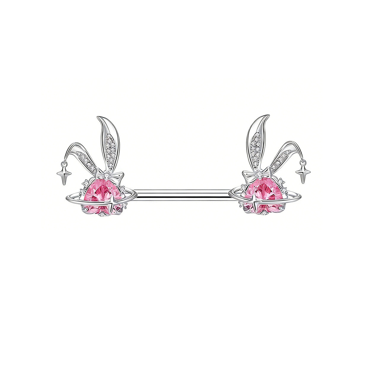 Sparkling Bunny Planet Nipple Ring